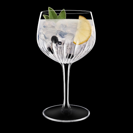 Luigi Bormioli Gin Glasses Set of 4 - Gin Glass Gift Set with 4 x 800ml Balloon Glasses & Gift Box, Ultra Clear Crystal & Durable Dishwasher Safe Glassware with Reinforced Stems, Made In Italy