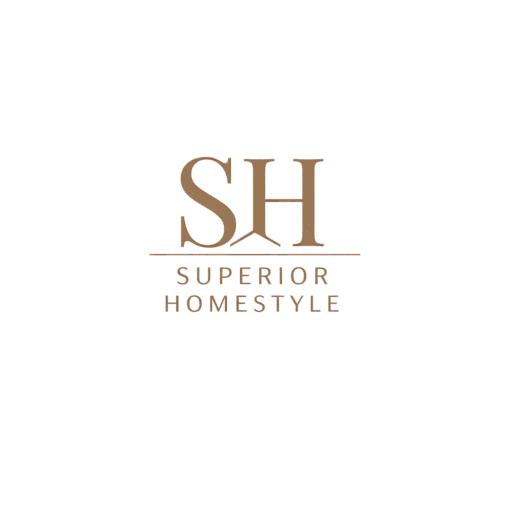 Superior Homestyle logo using initials SH