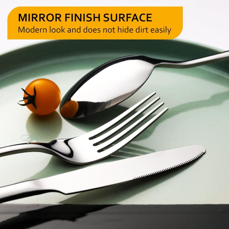 knife, fork and spoon on a plate