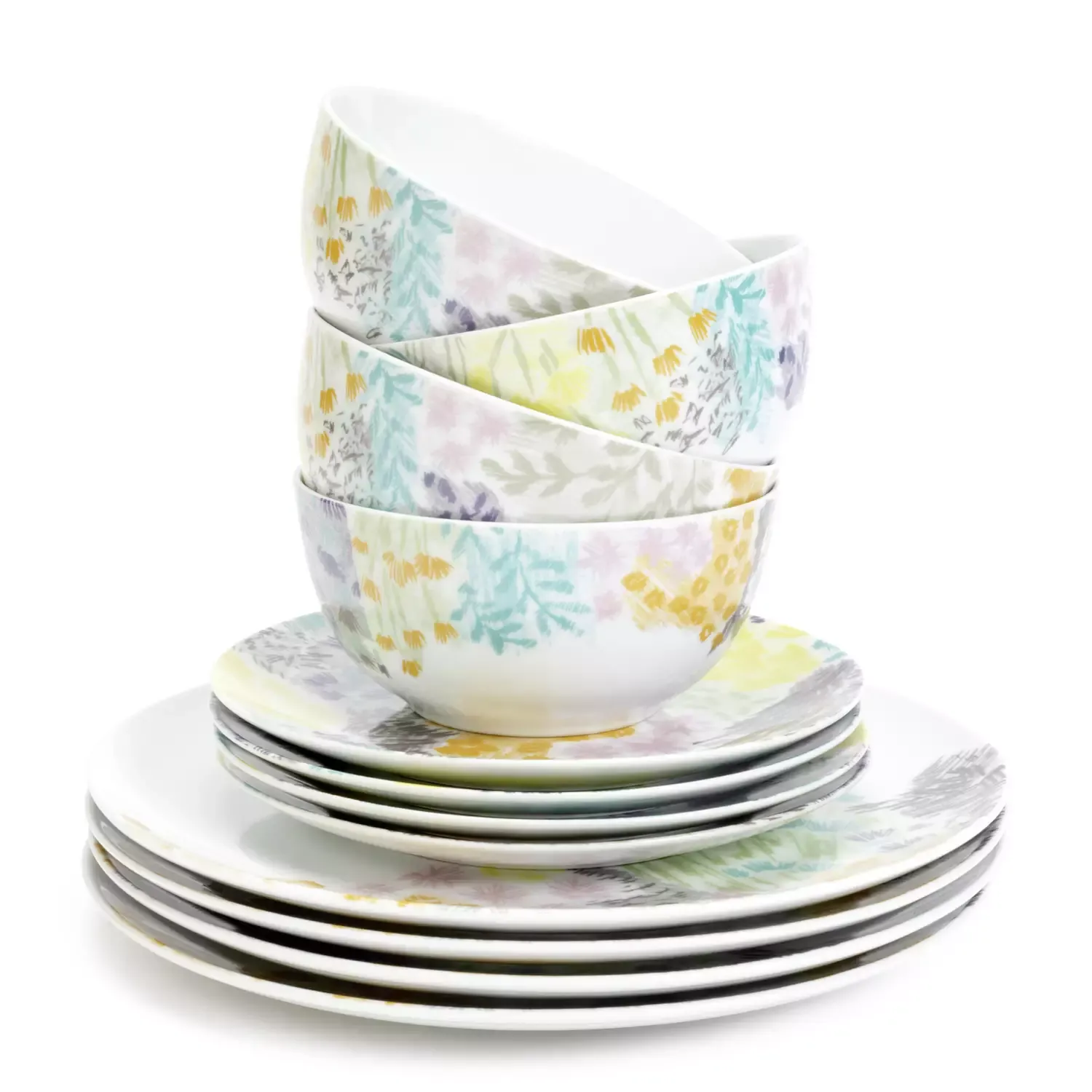 Habitat Floral 12 Piece Porcelain Dinner Set