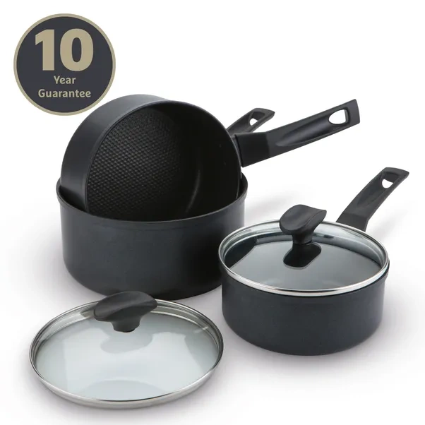 Prestige 9 x Tougher Non-Stick 3 Piece Saucepan Set