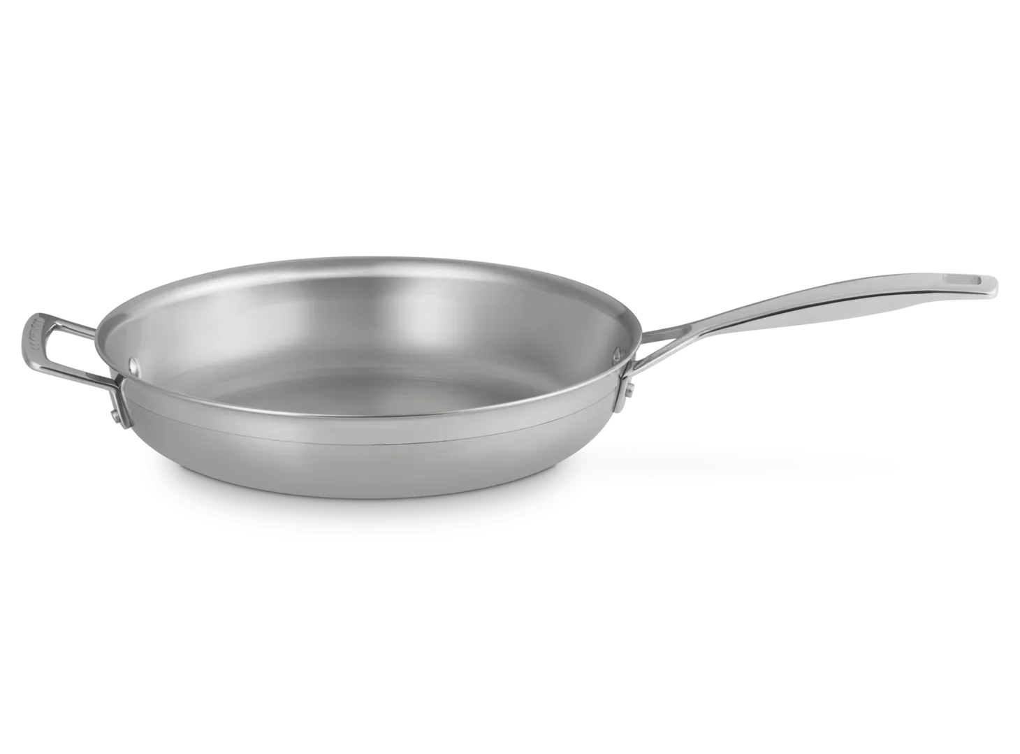 Le Creuset 3-ply Stainless Steel Uncoated Frying Pan with Helper Handle