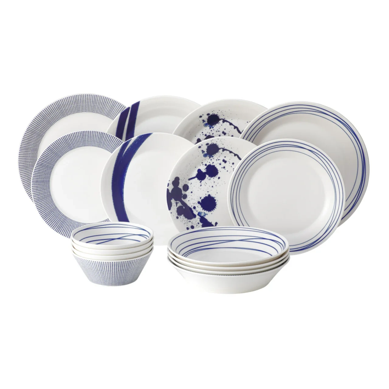 Royal Doulton Pacific Blue Mixed Dinner Set, 16 piece Set