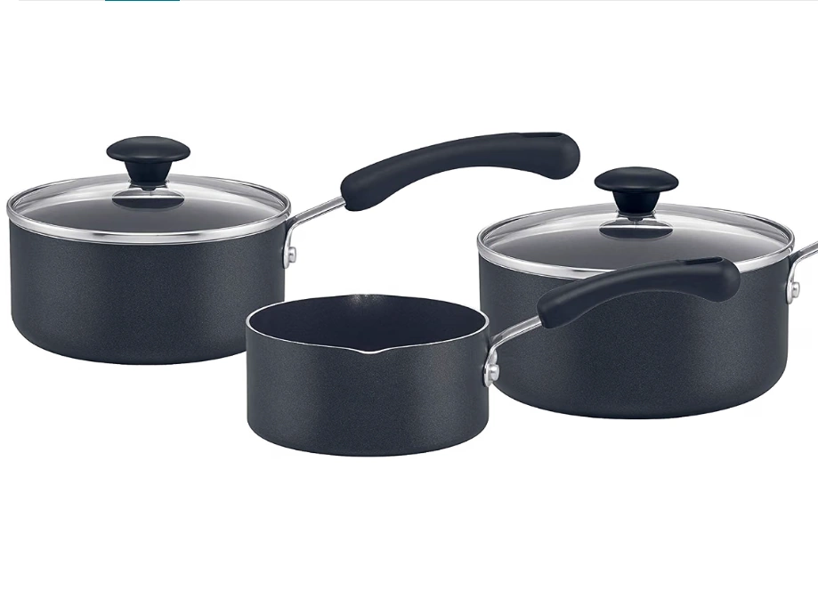 Prestige Easy Clean Non-Stick Saucepan Set 3 Piece