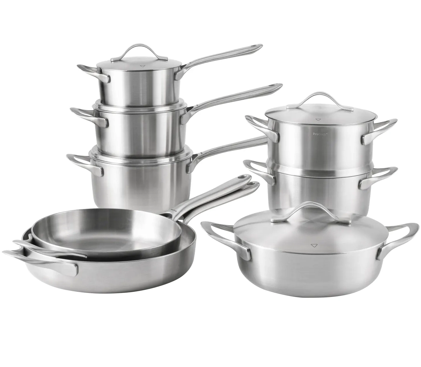ProCook Elite Tri Ply Signature Cookware Set - 8 Pcs