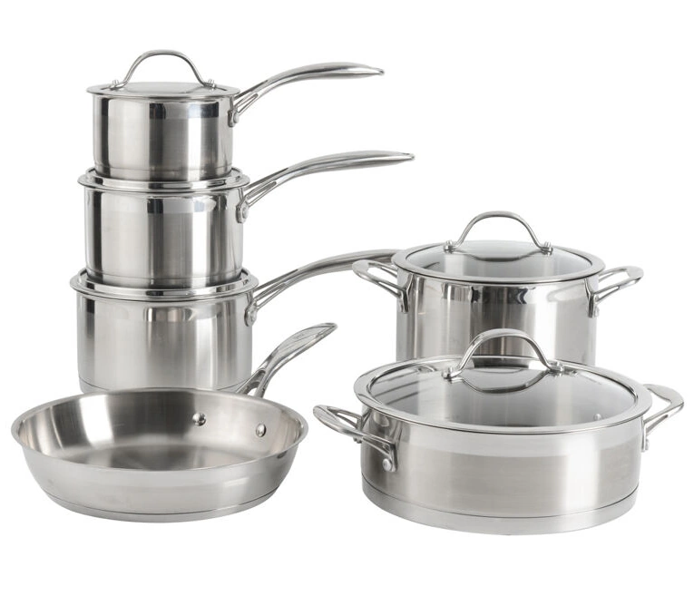 ProCook Professional Stainless Steel Cookware Set Uncoated 6 Piece