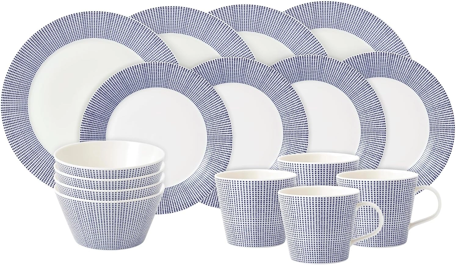 Royal Doulton 16 Piece Pacific Dot Dinner Set
