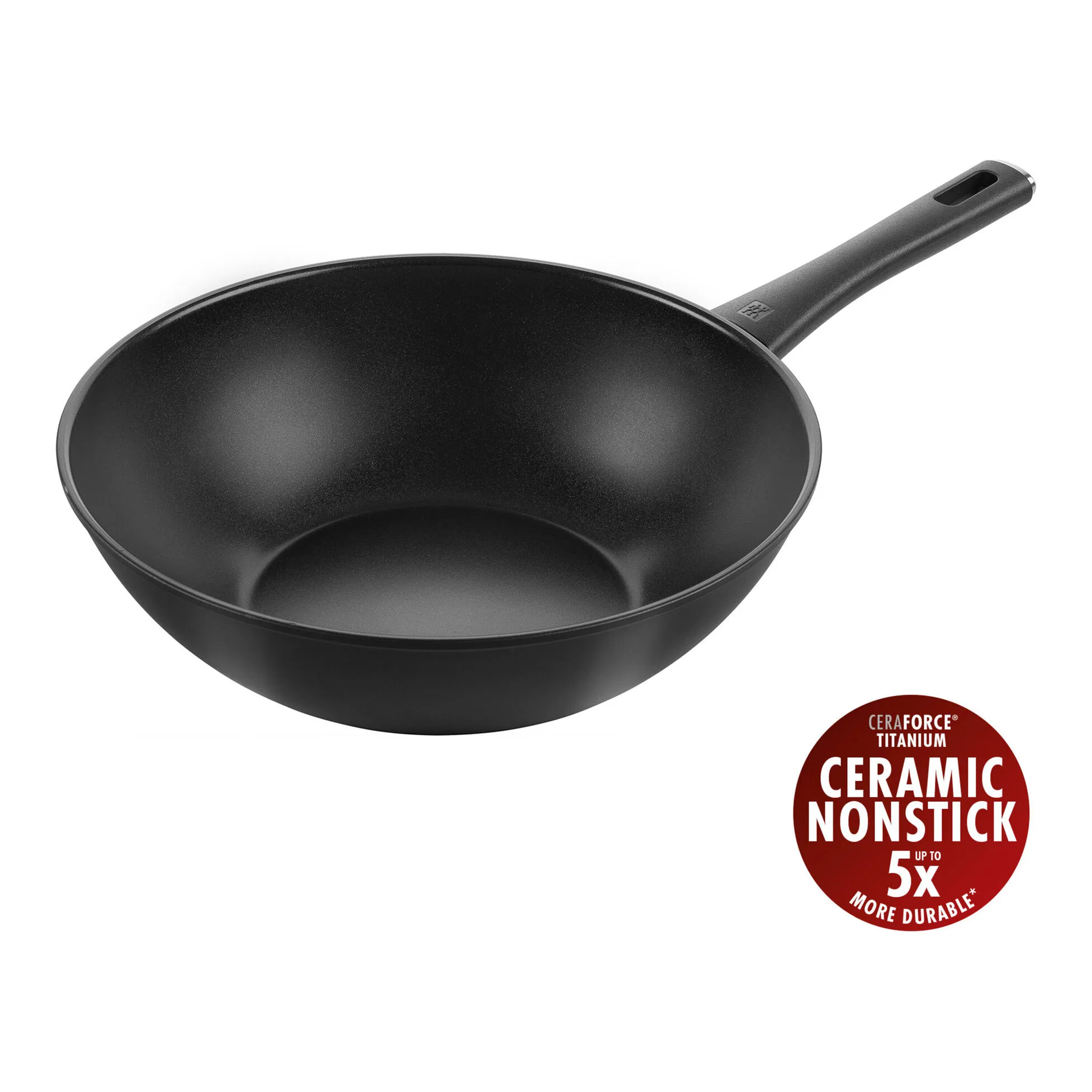 ZWILLING Madura Plus Wok, 30 cm, Aluminium, Titanium-reinforced ceramic non-stick coating